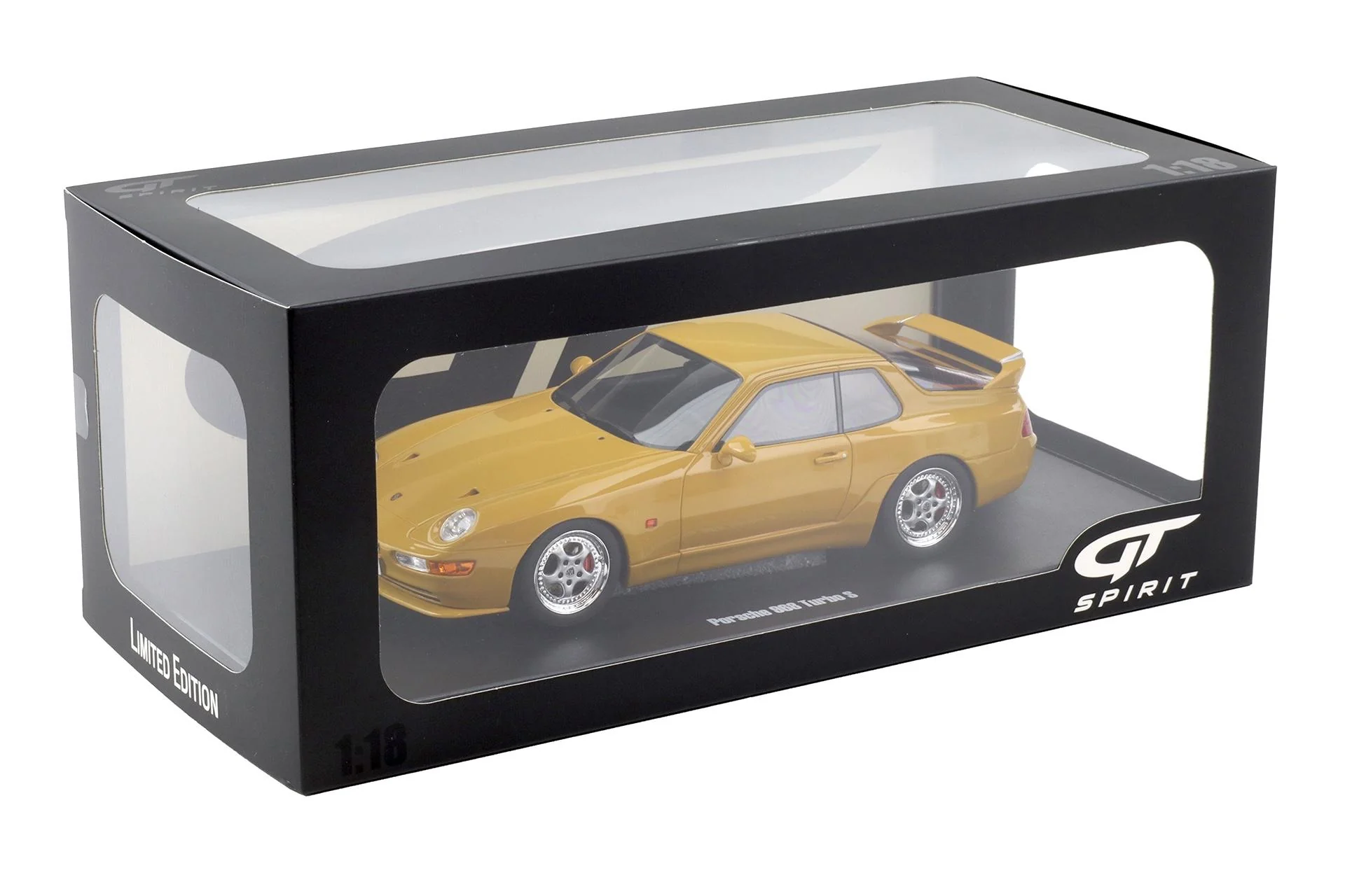 GT Spirit 1993 Porsche 968 Turbo S Coupe Yellow 1:18 - Image 4