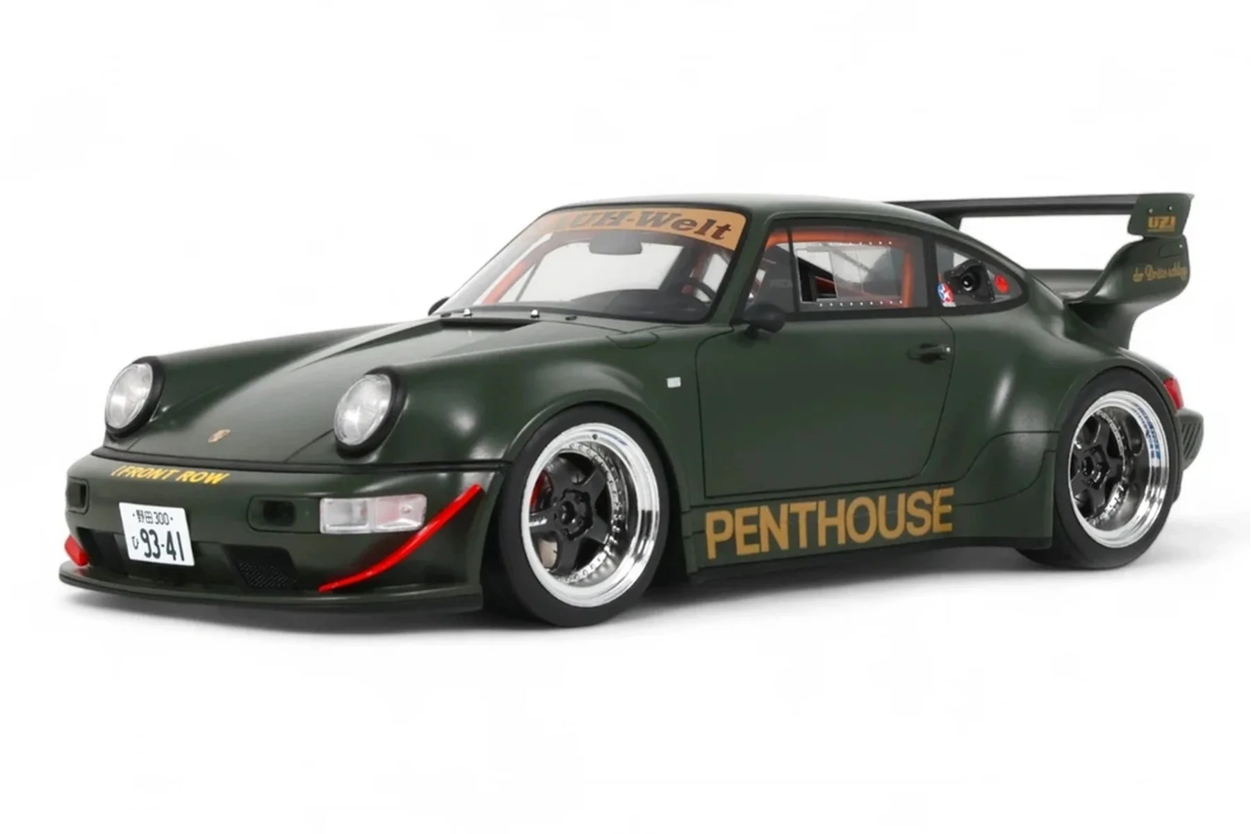 GT Spirit 2008 Porsche 911 964 RWB (Penthouse) Matte Army Green 1:18 - Image 5