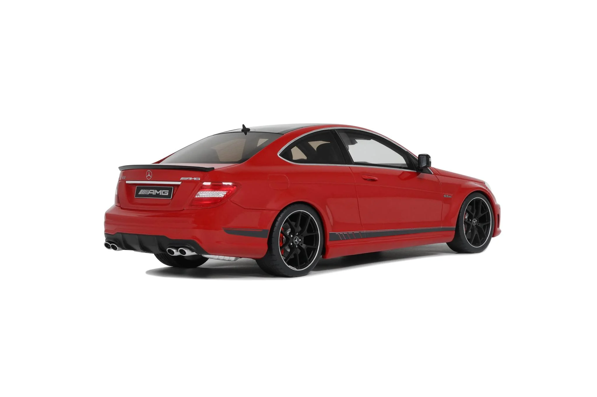 GT Spirit 2014 Mercedes Benz C63 AMG Edition 507 Coupe Fire Opal Red 1:18 - Image 11