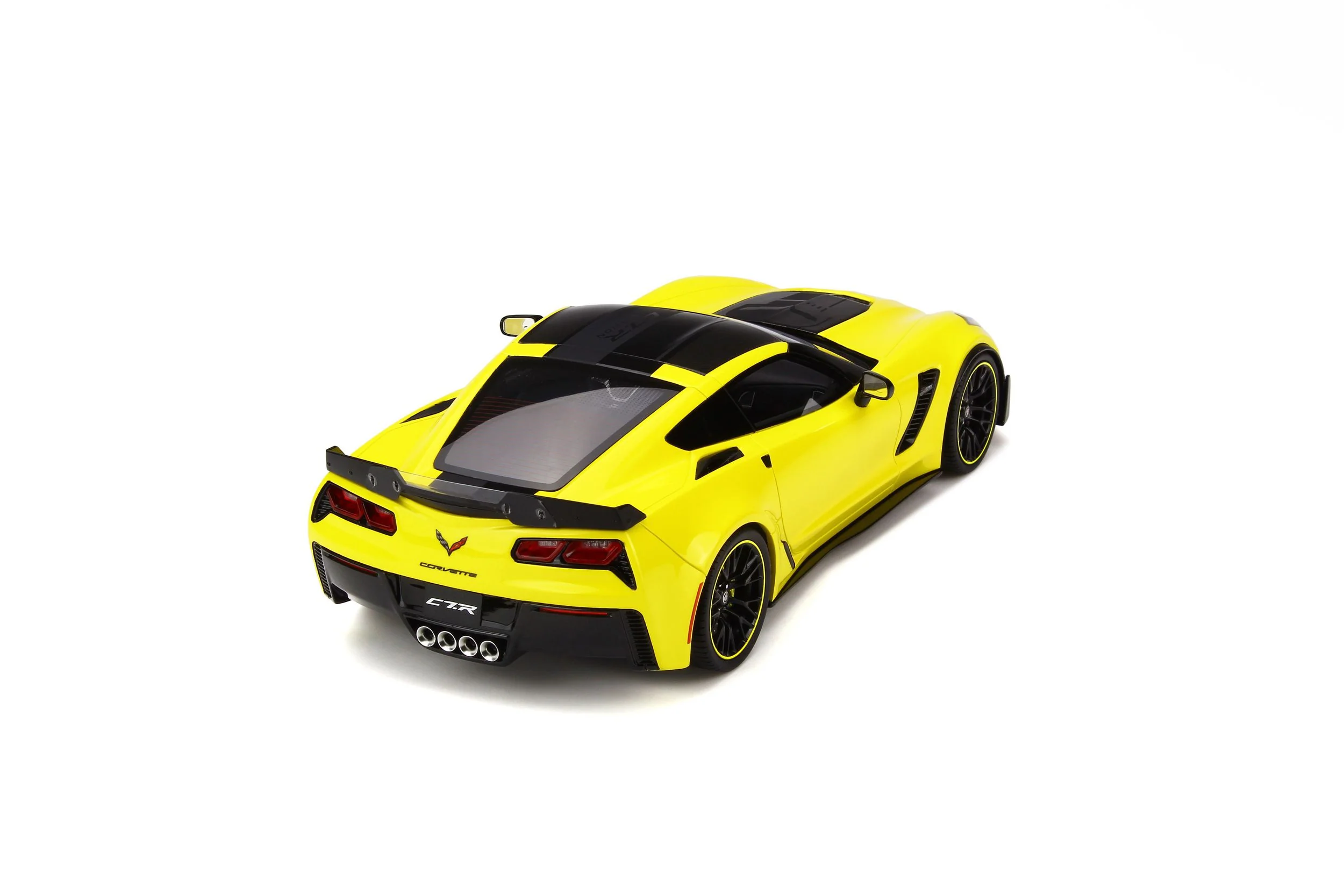 GT Spirit 2016 Chevy Corvette C7-R Z06 Yellow Tintcoat 1:18 - Image 7