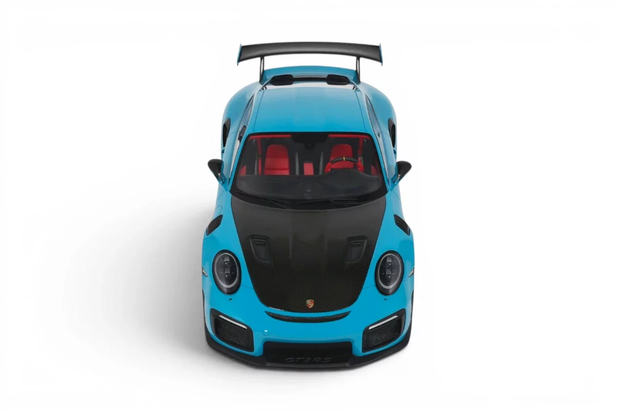 GT Spirit 2018 Porsche 911 991.2 GT2 RS Weissach Package Miami Blue 1:12 - Image 4