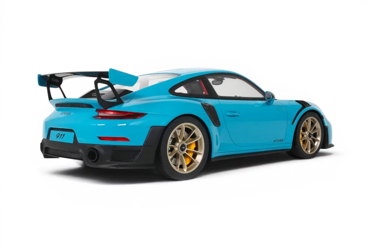 GT Spirit 2018 Porsche 911 991.2 GT2 RS Weissach Package Miami Blue 1:12 - Image 7