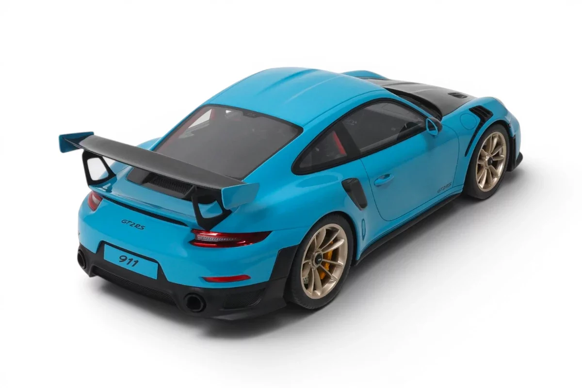 GT Spirit 2018 Porsche 911 991.2 GT2 RS Weissach Package Miami Blue 1:12 - Image 8