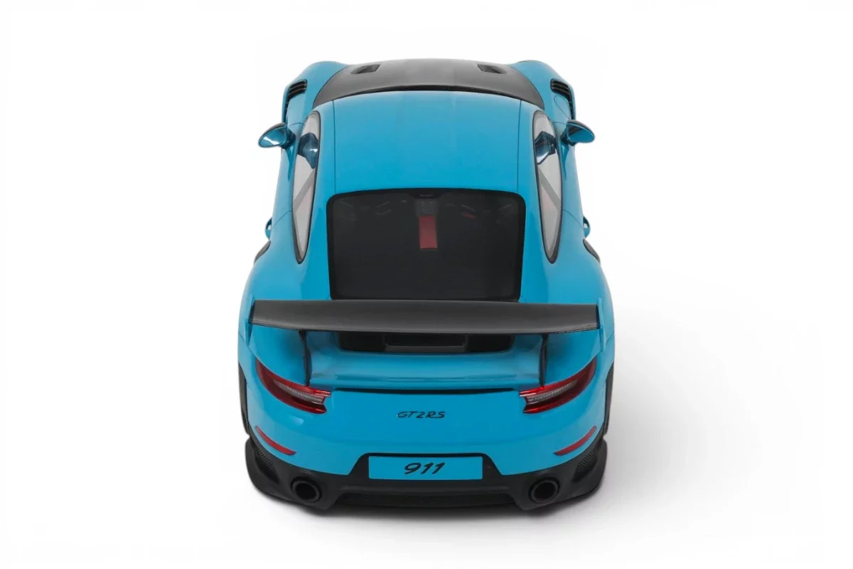 GT Spirit 2018 Porsche 911 991.2 GT2 RS Weissach Package Miami Blue 1:12 - Image 9