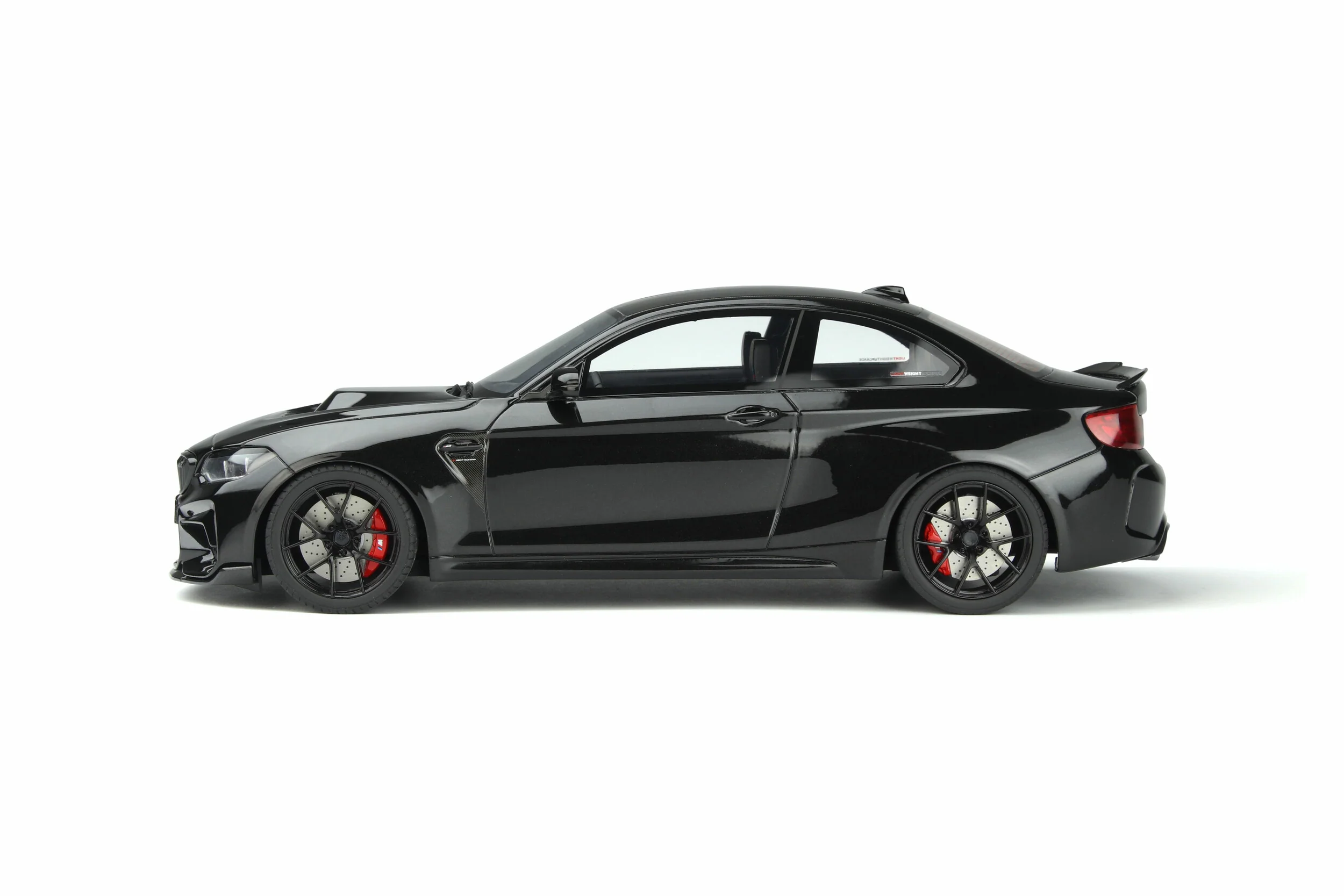 GT Spirit 2021 BMW M2 Competition (F22) Coupe by Lightweight Performance (LP) Black w/ Black Wheels 1:18 Resin - Image 3