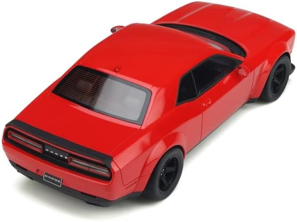GT Spirit 2021 Dodge Challenger SRT Hellcat Super Stock Red 1:18 - Image 4