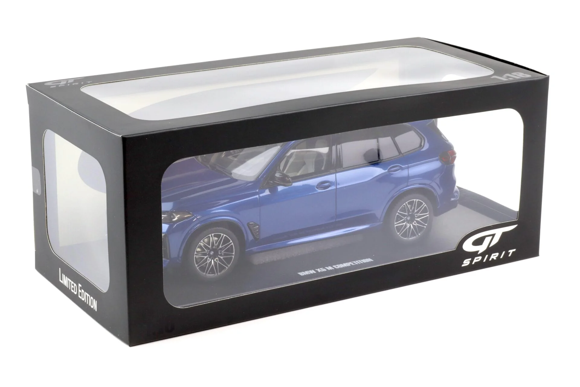 GT Spirit 2023 BMW X5M (G05) Competition Marina Bay Blue Metallic 1:18 - Image 4