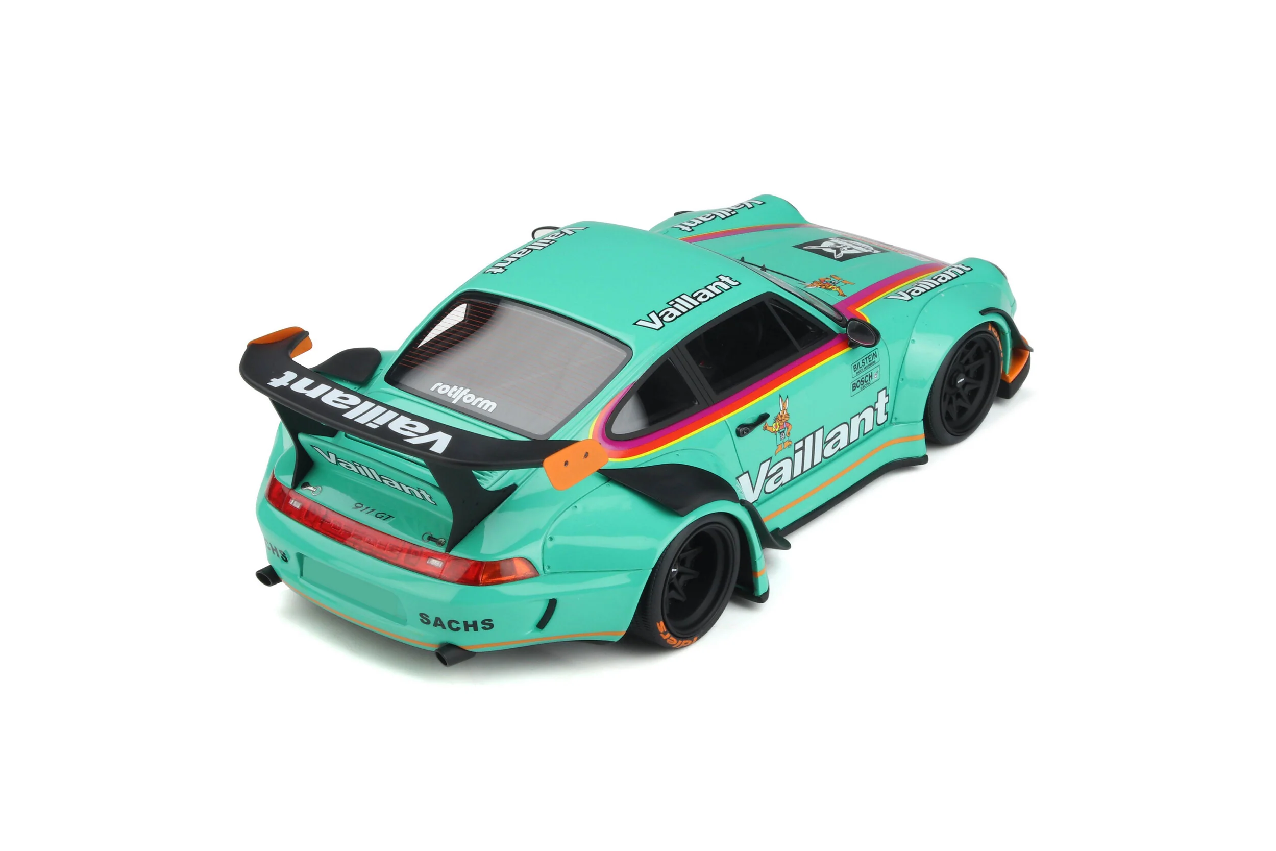 GT Spirit 2023 Porsche 911 993 RWB Bodykit Vaillant Green 1:18 Resin - Image 7