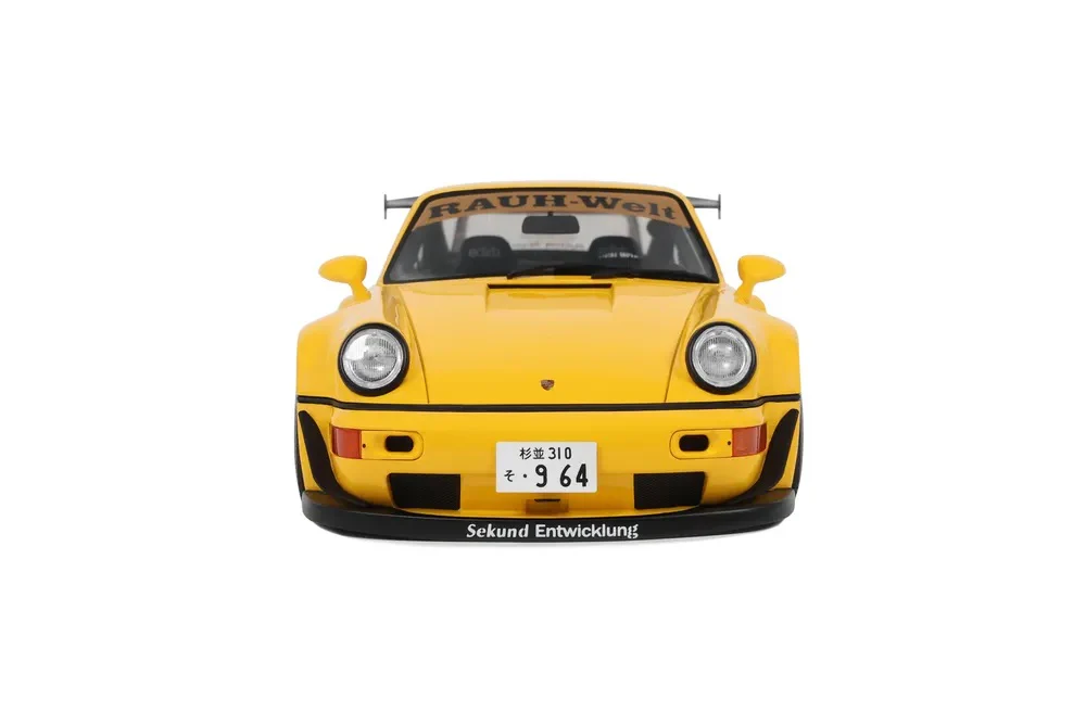 GT Spirit 2024 Porsche 911 964 RWB Qeema Yellow 1:18 - Image 7