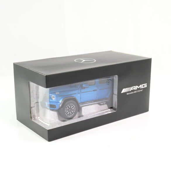 I-Scale 2020 Mercedes-Benz G63 4x4 G-Class (W463) 4.0 V8 Biturbo 585cv AMG South Sea Blue 1:18 - Image 5