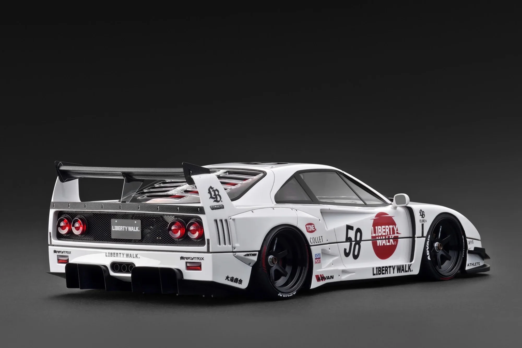 Ignition-Model 2023 Ferrari F40 LBWK LB-Works 40 #58 Japan White 1:18 - Image 2