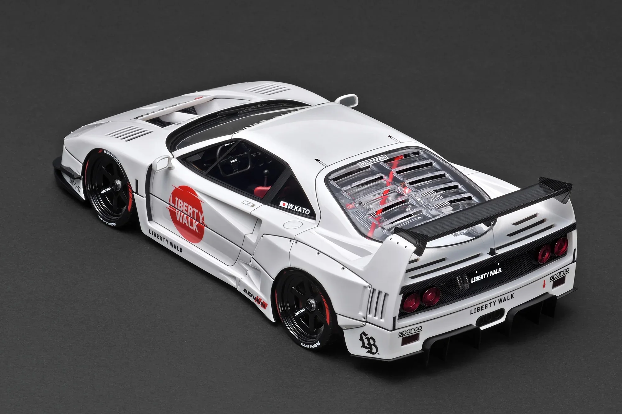Ignition-Model 2023 Ferrari F40 LBWK LB-Works 40 Japan White 1:18 - Image 4