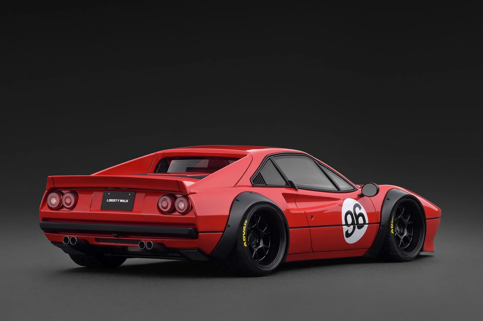 Ignition-Model Ferrari 308 LBWK LB-Works #96 Rosso Corsa Red 1:18 - Image 2