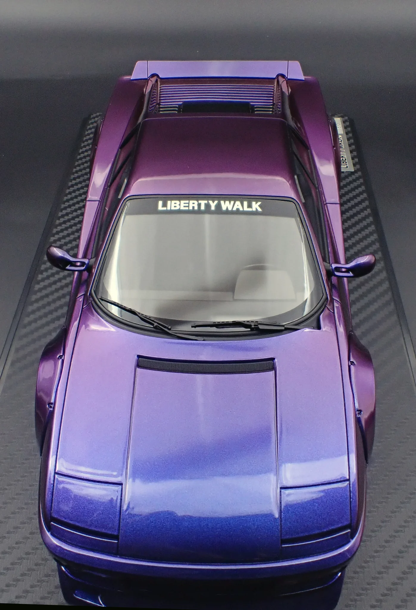 Ignition-Model Ferrari Testarossa 512 LBWK LB-Works Purple Metallic 1:18 - Image 10