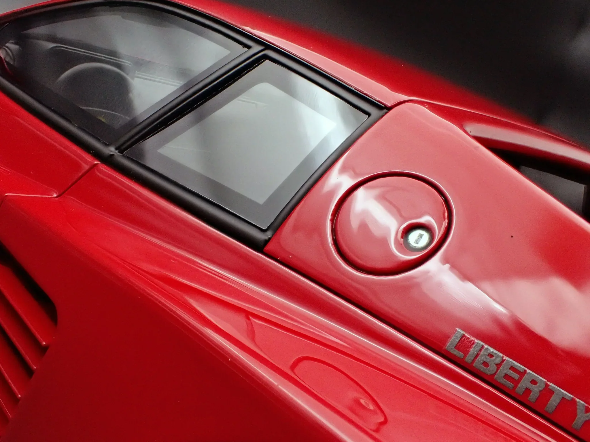 Ignition-Model Ferrari Testarossa 512 LBWK LB-Works Rosso Corsa Red w/ Black Wheels 1:18 - Image 5