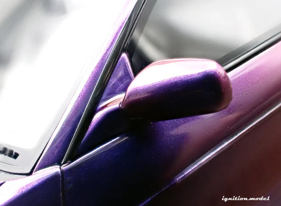 Ignition-Model Nissan 180SX Type X RPS13 Midnight Purple w/ Black Mesh Wheels 1:18 - Image 17
