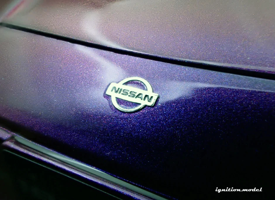 Ignition-Model Nissan 180SX Type X RPS13 Midnight Purple w/ Black Mesh Wheels 1:18 - Image 20