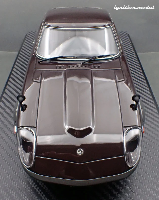 Ignition-Model Nissan Fairlady 240ZG HS30 Maroon Red Metallic 1:18 - Image 8