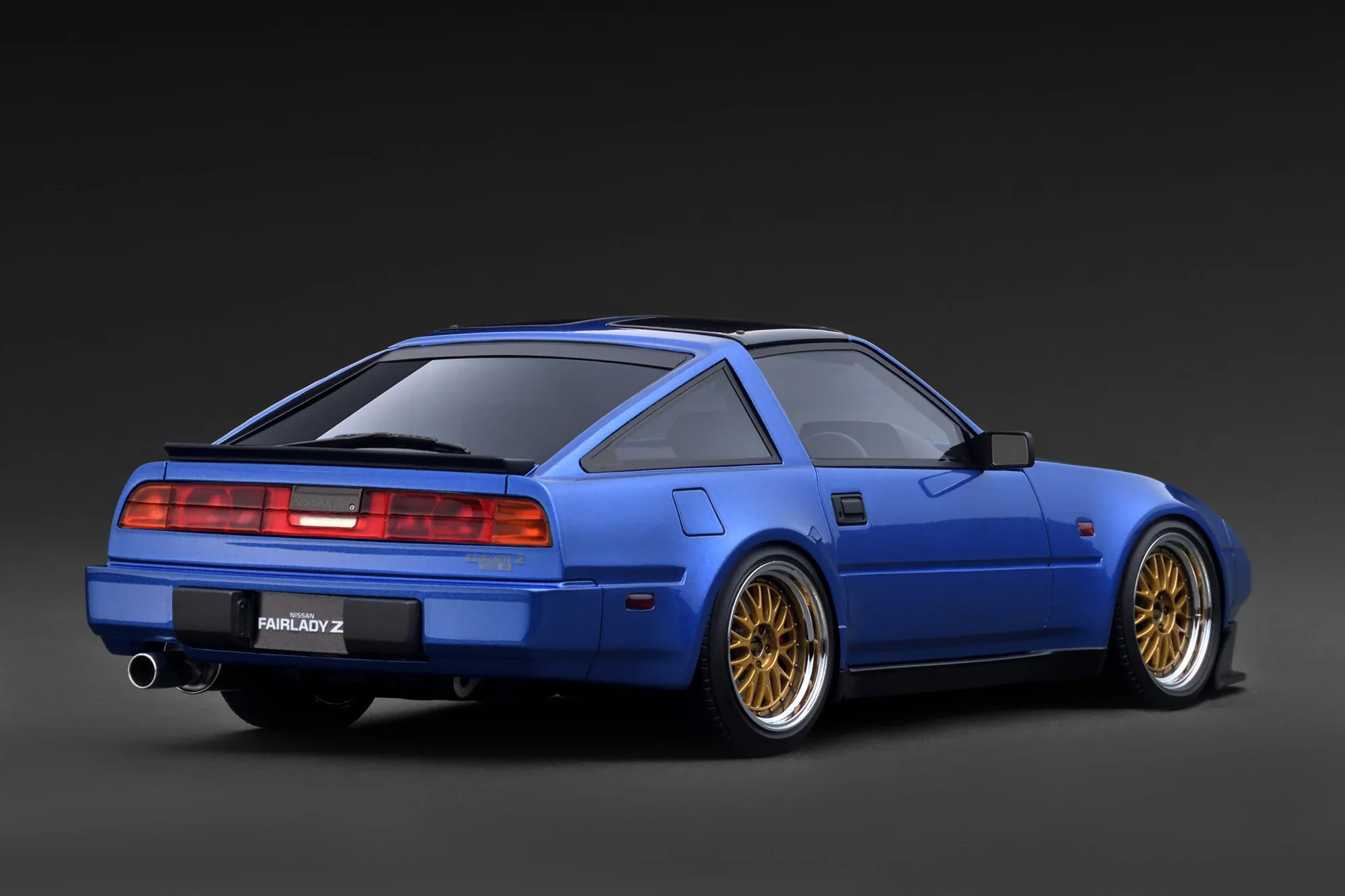 Ignition-Model Nissan Fairlady Z 300 ZR Z31 2-Seater RHD Blue Metallic 1:18 - Image 2