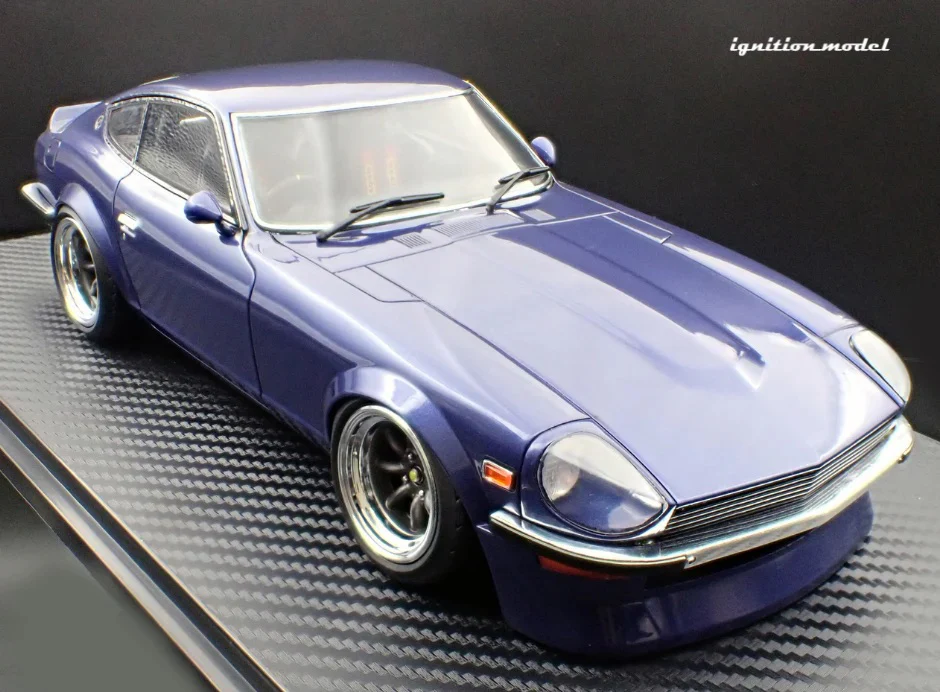 Ignition-Model Nissan Fairlady Z 'Midnight Devil's Z" Blue 1:18 - Image 7