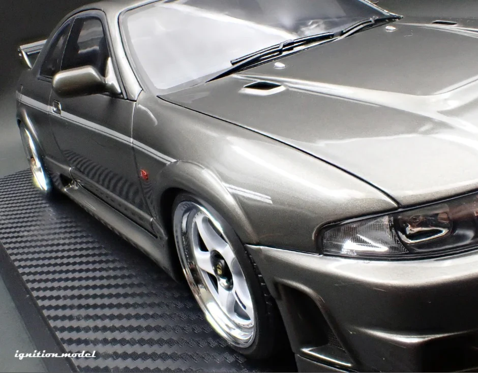 Ignition-Model Nissan Skyline GT-R 400r R33 (BCNR33) RHD Dark Grey Metallic 1:18 - Image 11