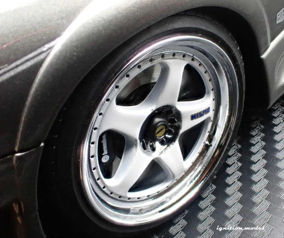 Ignition-Model Nissan Skyline GT-R 400r R33 (BCNR33) RHD Dark Grey Metallic 1:18 - Image 23