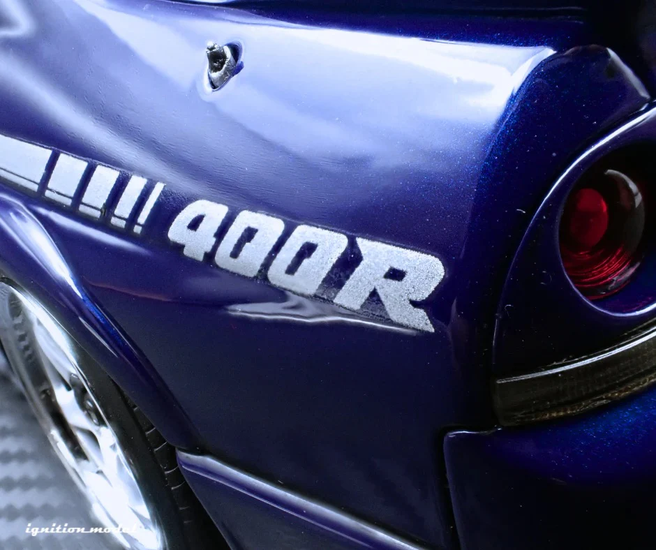 Ignition-Model Nissan Skyline GT-R 400r R33 (BCNR33) RHD Deep Marine Blue 1:18 - Image 21