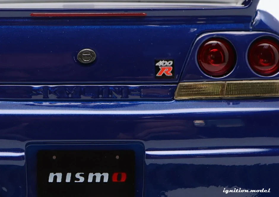 Ignition-Model Nissan Skyline GT-R 400r R33 (BCNR33) RHD Deep Marine Blue 1:18 - Image 5