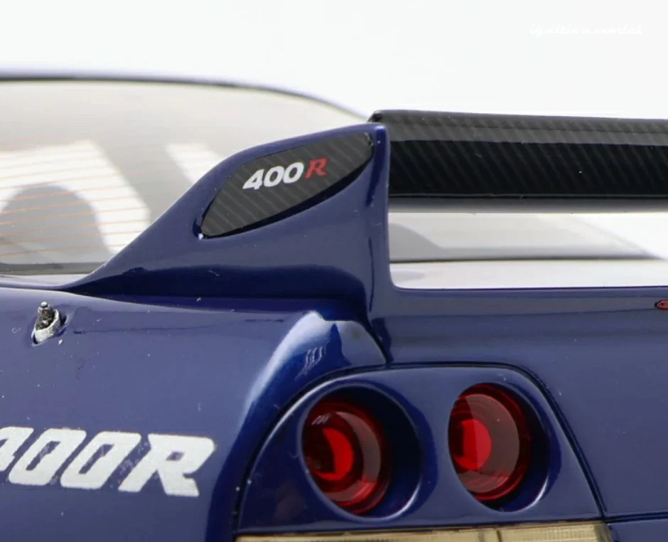 Ignition-Model Nissan Skyline GT-R 400r R33 (BCNR33) RHD Deep Marine Blue 1:18 - Image 8
