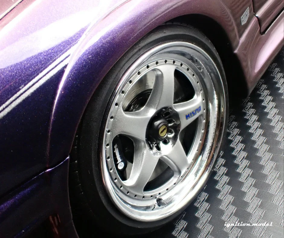 Ignition-Model Nissan Skyline GT-R 400r R33 (BCNR33) RHD Midnight Purple 1:18 - Image 21
