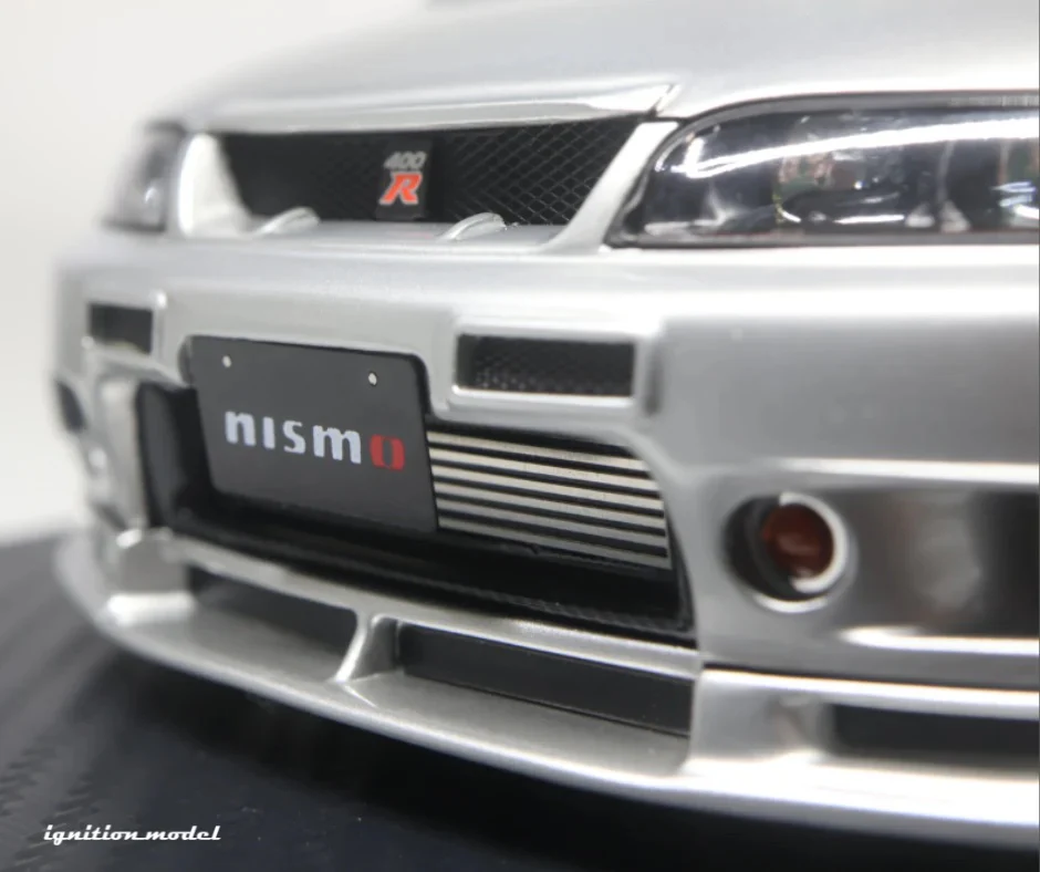Ignition-Model Nissan Skyline GT-R 400r R33 (BCNR33) RHD Silver 1:18 - Image 6