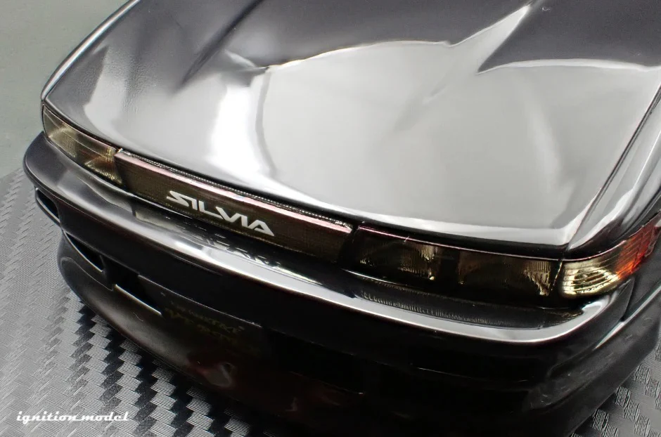 Ignition-Model Nissan Vertex S13 Silvia Black 1:18 - Image 27