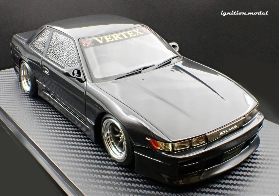 Ignition-Model Nissan Vertex S13 Silvia Black 1:18 - Image 4