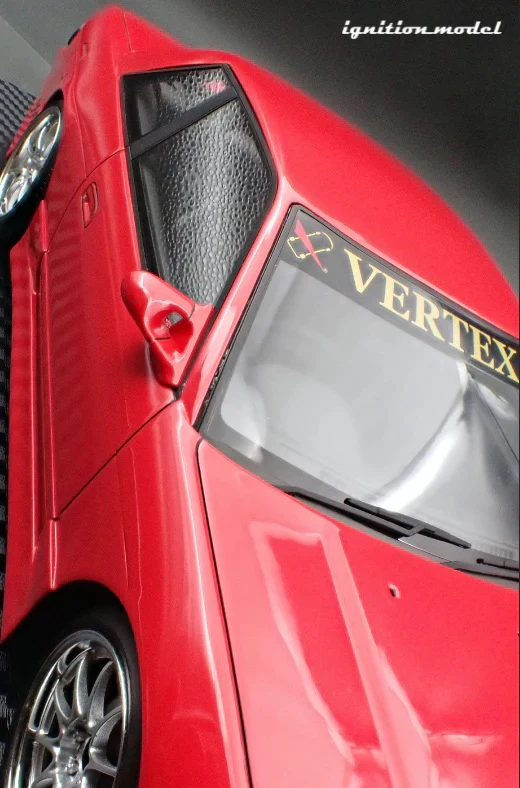Ignition-Model Nissan Vertex S13 Silvia Red 1:18 - Image 16