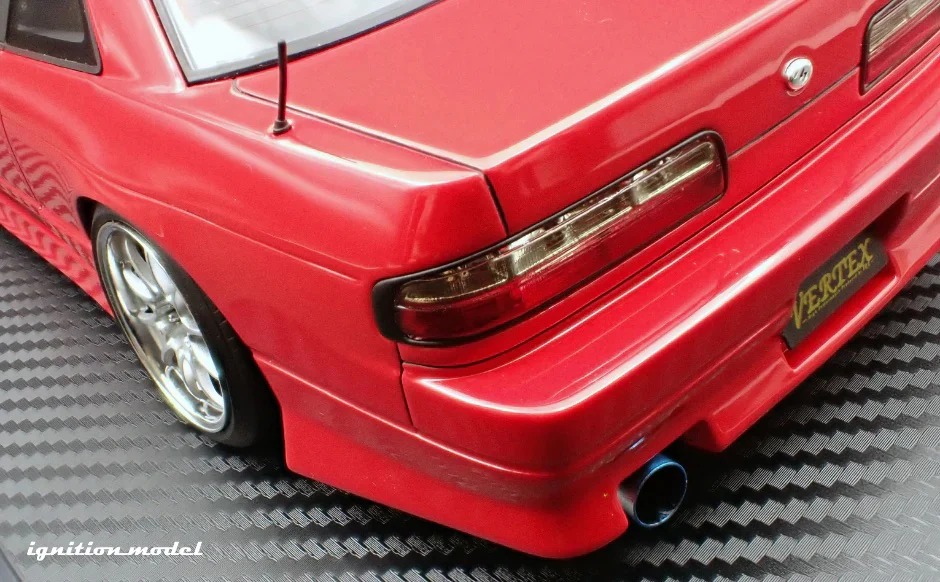 Ignition-Model Nissan Vertex S13 Silvia Red 1:18 - Image 21