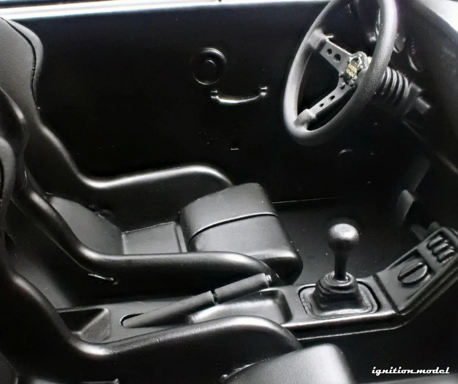 Ignition-Model Porsche 911 964 RWB w/ Whale Tail, Gray (John Sibal) w/ Black Work Wheels 1:18 - Image 12