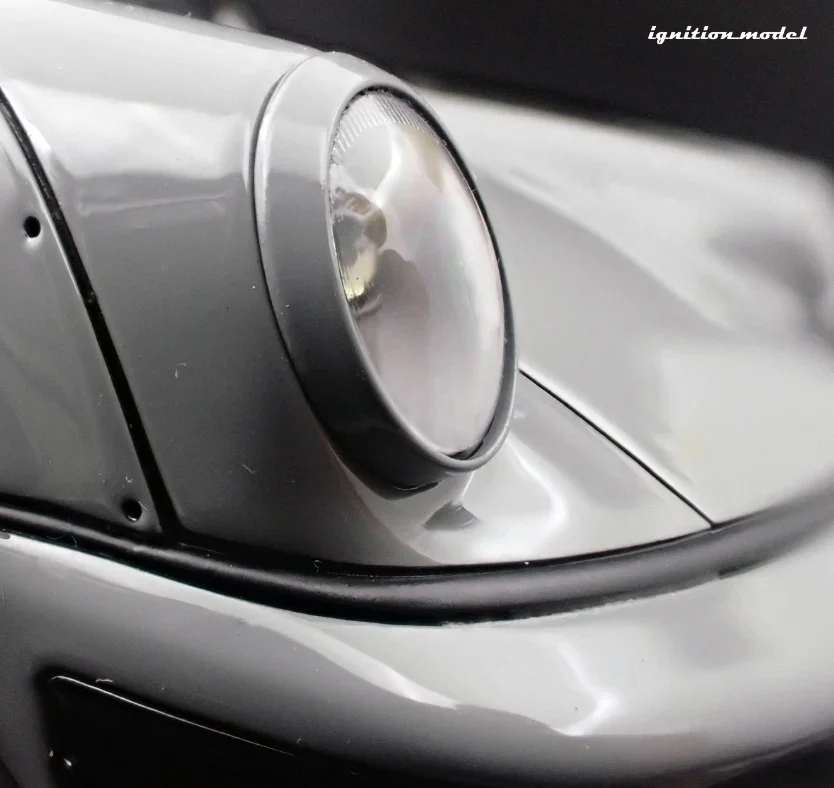 Ignition-Model Porsche 911 964 RWB w/ Whale Tail, Gray (John Sibal) w/ Black Work Wheels 1:18 - Image 14
