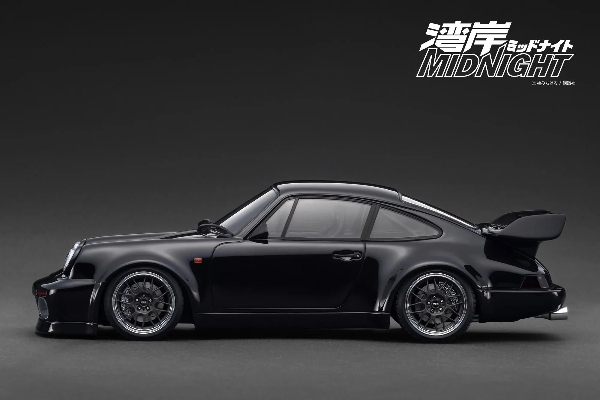Ignition-Model Porsche 911 (964) 'Wangan Midnight" Blackbird Black 1:18 - Image 3