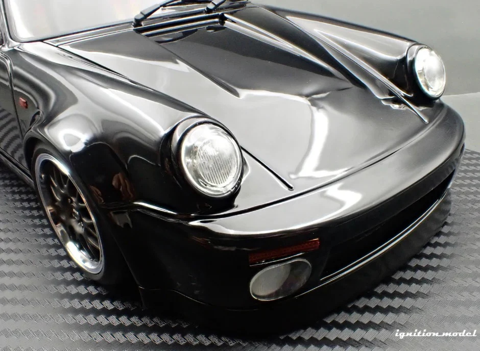 Ignition-Model Porsche 911 (964) 'Wangan Midnight" Blackbird Black 1:18 - Image 9