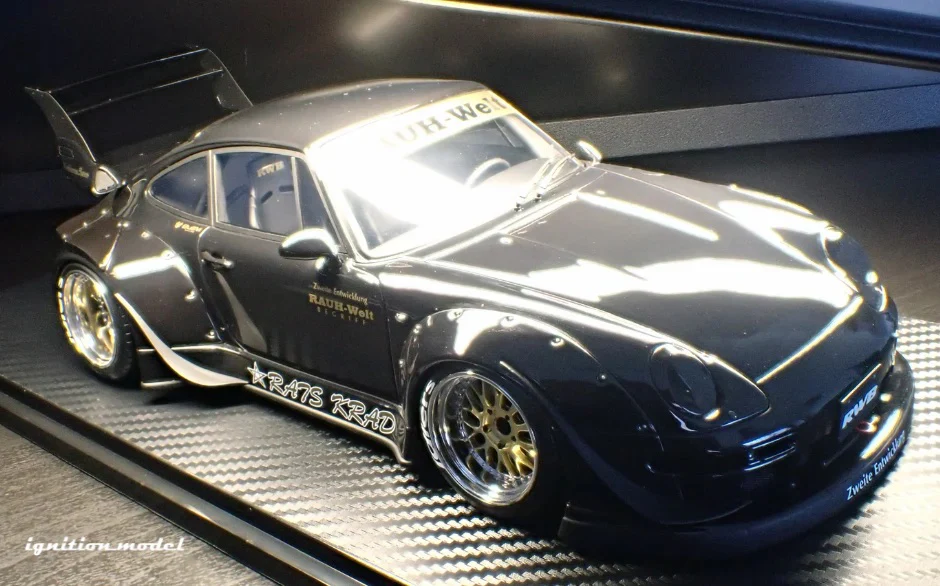 Ignition Model Porsche 993 RWB "Dark Star" Black 1:18 - Image 3