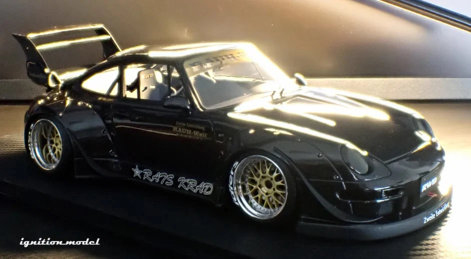 Ignition Model Porsche 993 RWB "Dark Star" Black 1:18 - Image 4