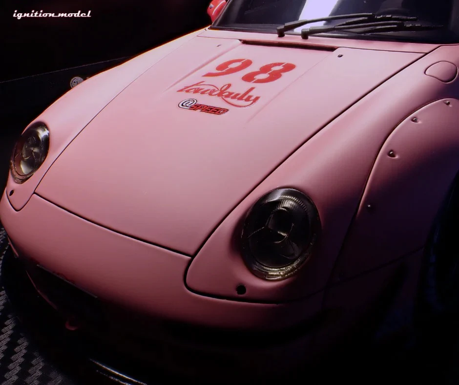 Ignition Model Porsche 993 RWB "Hooters" Matte Pink 1:18 - Image 10