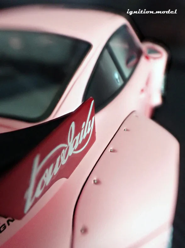 Ignition Model Porsche 993 RWB "Hooters" Matte Pink 1:18 - Image 16