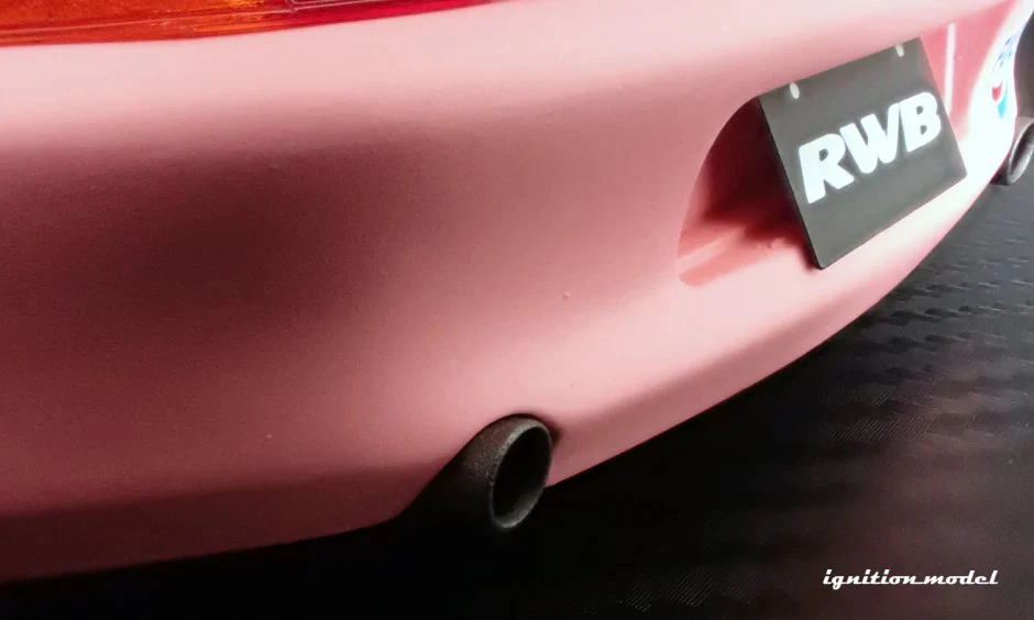 Ignition Model Porsche 993 RWB "Hooters" Matte Pink 1:18 - Image 20