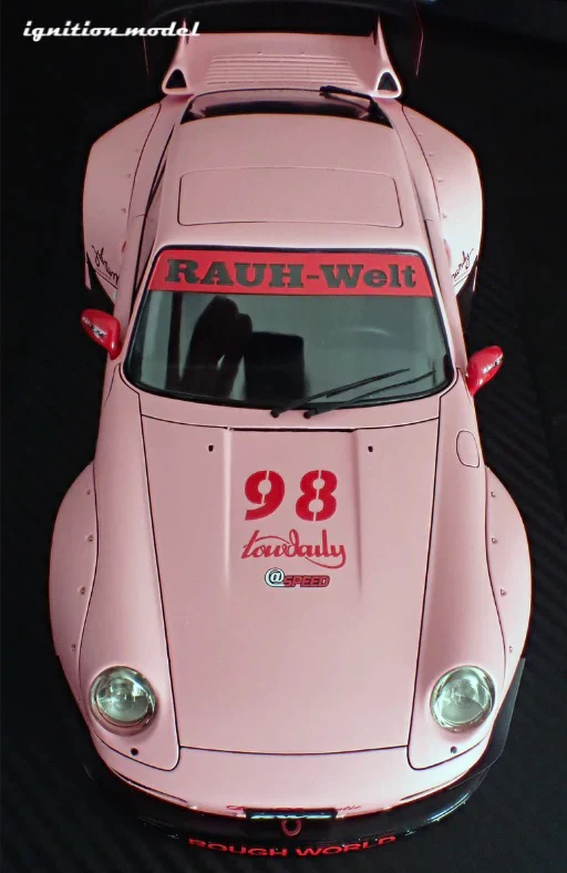 Ignition Model Porsche 993 RWB "Hooters" Matte Pink 1:18 - Image 24