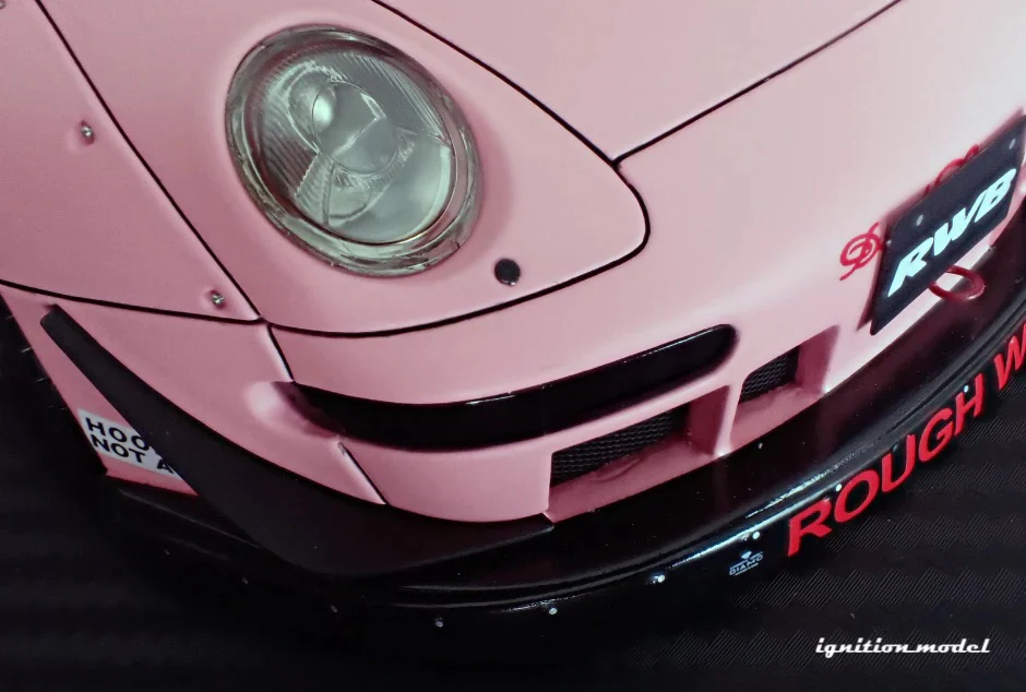 Ignition Model Porsche 993 RWB "Hooters" Matte Pink 1:18 - Image 34