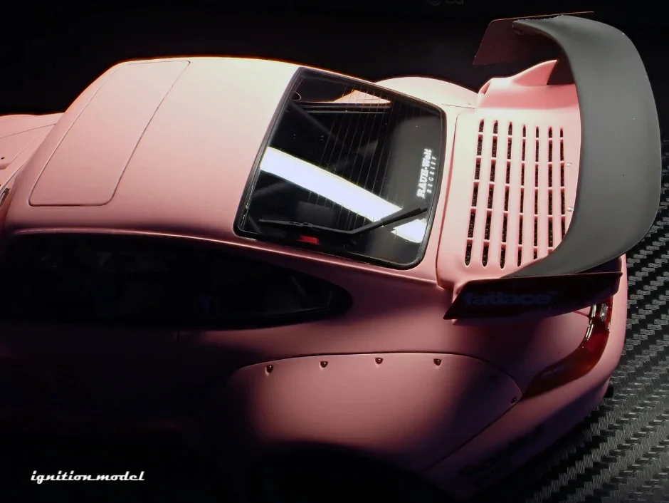 Ignition Model Porsche 993 RWB "Hooters" Matte Pink 1:18 - Image 8