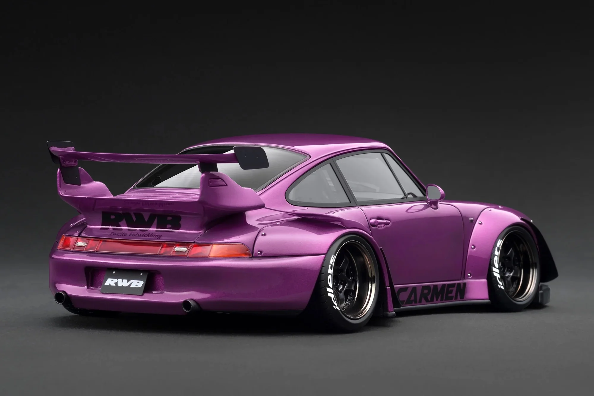Ignition Model Porsche 993 RWB "Carmen" Purple Metallic 1:18 - Image 2