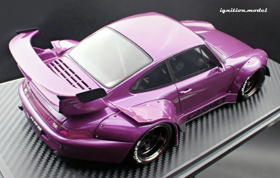 Ignition Model Porsche 993 RWB "Carmen" Purple Metallic 1:18 - Image 6