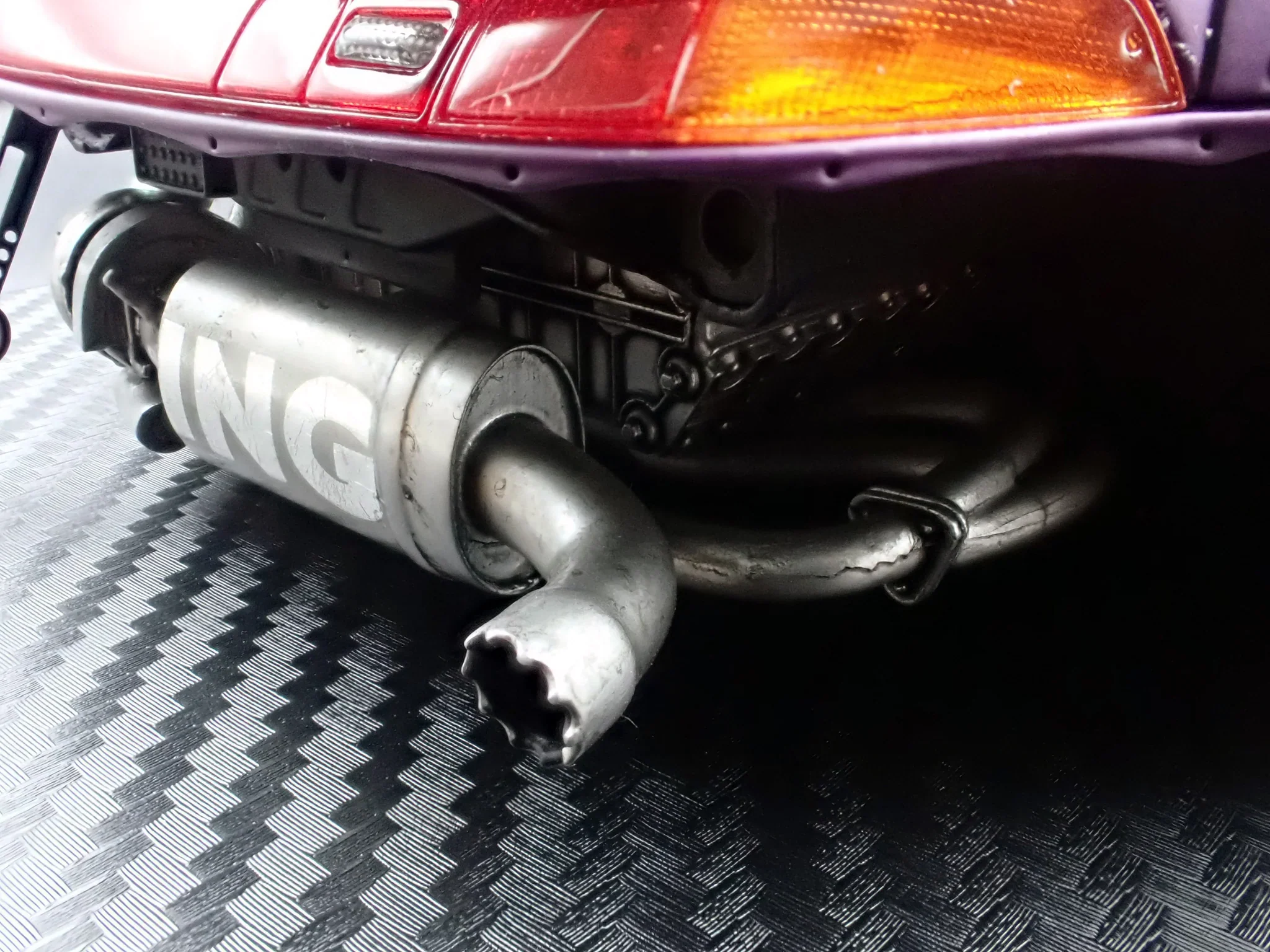 Ignition Model Porsche 993 RWB Widebody "Rotana" Matte Purple 1:18 - Image 12